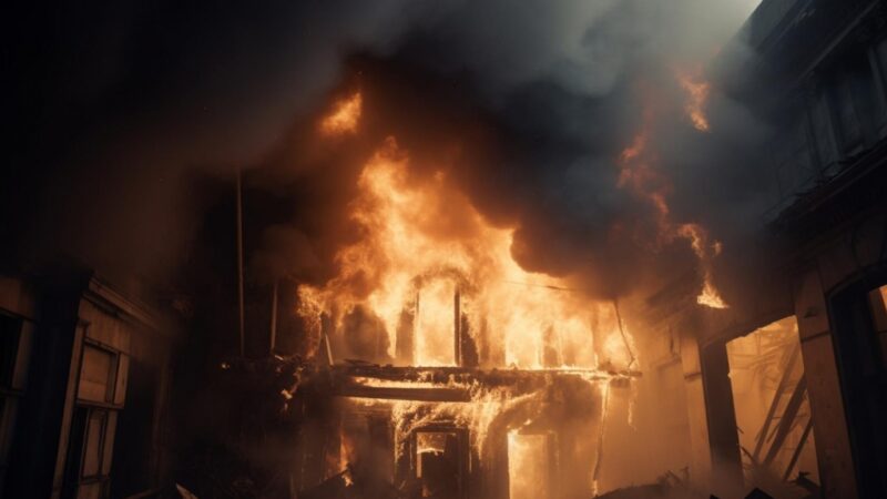 Ogień w Orle: Pożar garażu i stodoły zakończył się ranami dwóch braci