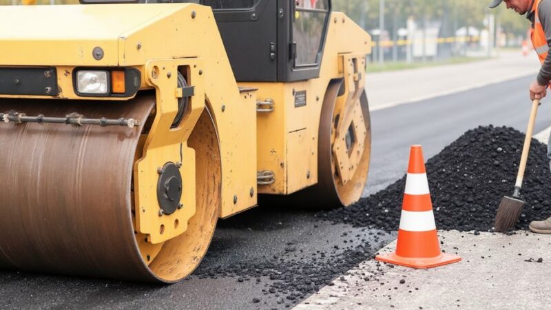 Rozpoczęto asfaltowanie ul. Gałczyńskiego w Zgierzu