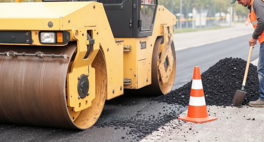 Rozpoczęto asfaltowanie ul. Gałczyńskiego w Zgierzu